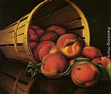 Levi Wells Prentice Basket of Peaches painting
